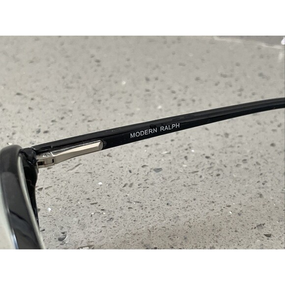 MODERN RALPH EYEGLASSES Frames ONLY SHINY BLACK 52-17-140 Full Rim Oval Square - Picture 4 of 10